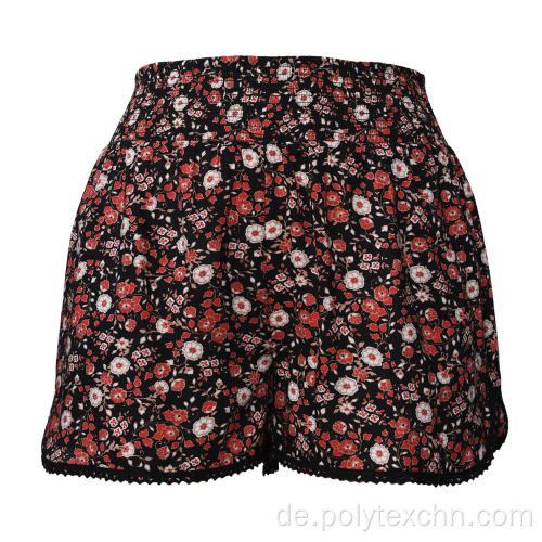 Damen Shorts Hohe Taille Breites Bein